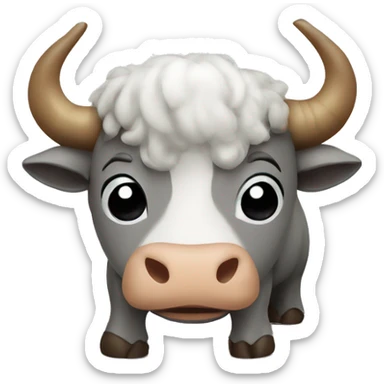 eid ul adha with bull sticker