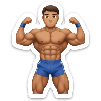 The rock physique sticker