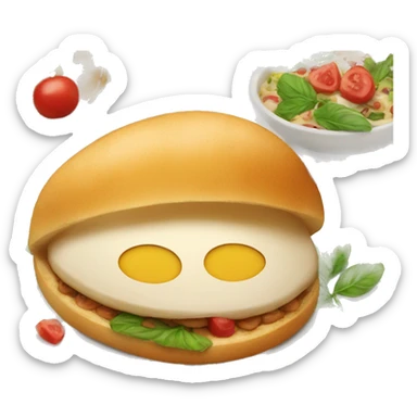 delicious food on table sticker