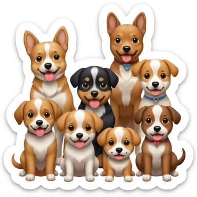 Gang of dogs sticker