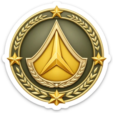 Insignia of an Army Private Second Class sticker