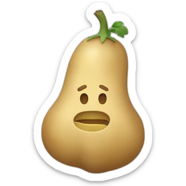 une patate avec des bras en allumettes sticker