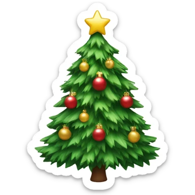 cute chrismas tree sticker