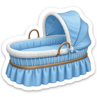 blue baby bassinet sticker