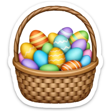 Beautiful Easter basket sticker