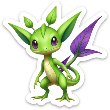 Exotic Treecko-Celebi-hybrid full body sticker