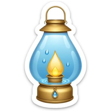 Water Lantern more water drop inside lantern sticker