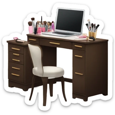 makeup desk sticker