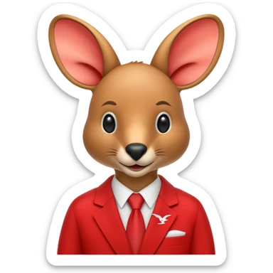 Qantas kangaroo sticker