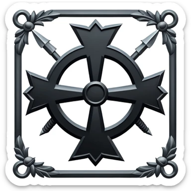 A German empire military symbol sticker