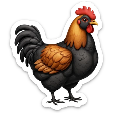 coal  chicken sticker