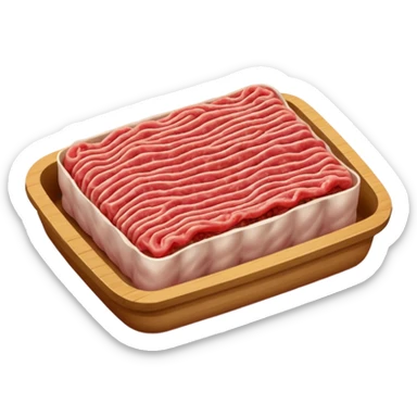 A pack of minced pork sticker