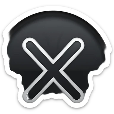 bir siyah içi boş yuvarlak içinede siyah bir artı ama artının o uçları yuvarlağı içinden azıcık çıksın sticker