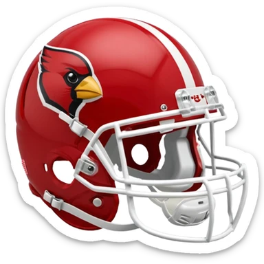 cardinal college football helmets in this color sticker
