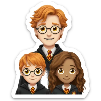  Harry Potter, Ron Weasley and Hermione Granger sticker