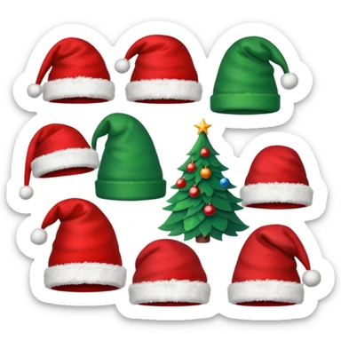 christmas hats sticker