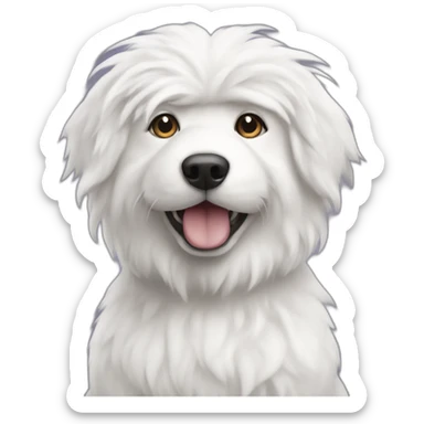 wamuu-the-fluffy-white-dog sticker