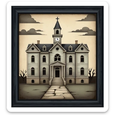 Insane asylum sticker