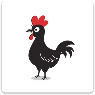 Rooster sticker