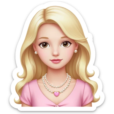 Cute preppy coquette sticker