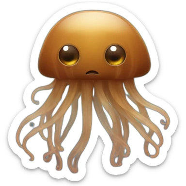 brown-jellyfish sticker