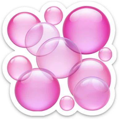 🫧, pink sticker