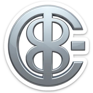 $ dollar metal symbol sticker