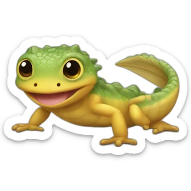 baby ajolote salamandra sticker