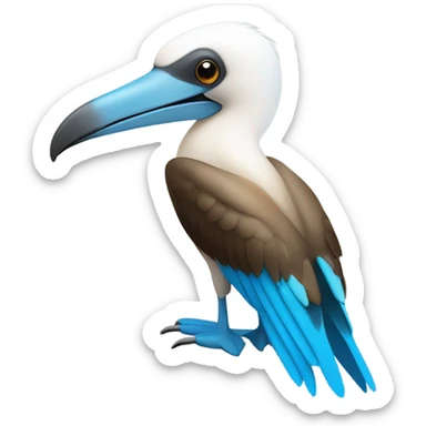 Blue-footed booby sticker