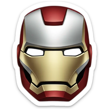 Ironman mask sticker