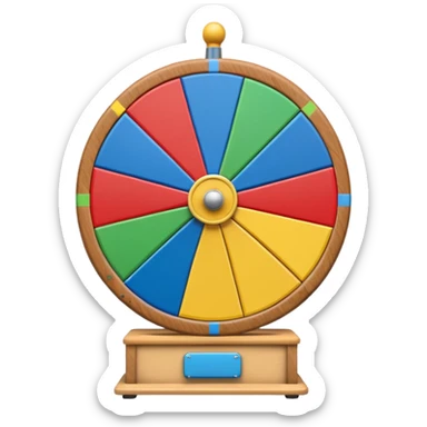 prize wheel side view sticker