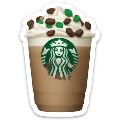 Starbucks frapuccino sticker