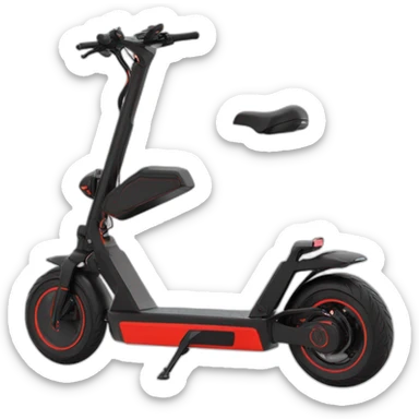 Electric scooter kugoo m4 pro red and black sticker