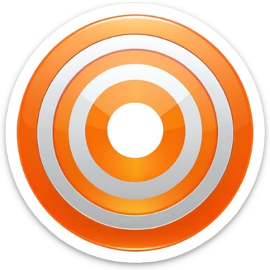 record vinyl orange sticker