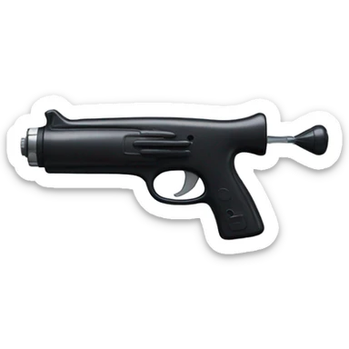 Black water gun sticker