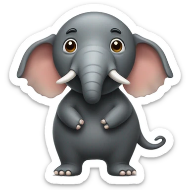 Mole with elephant trunk  sticker