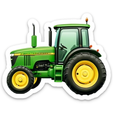 Tractor - John Deere 5055E (Model Year: 2021) (Iconic colour: Green with yellow) sticker
