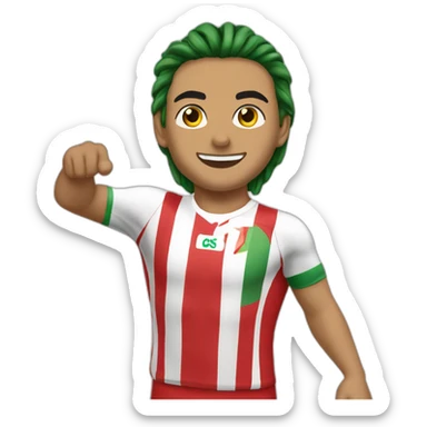 2 meilleurs amies avec un maillot de l'Algérie sticker