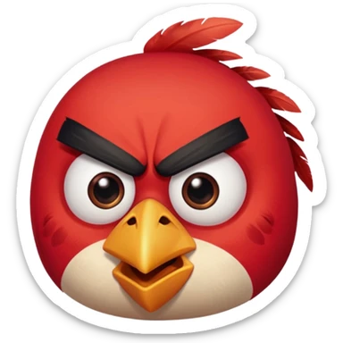 angry bird animated sticker