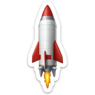 red rocket sticker