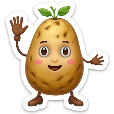 Potato twerking  sticker