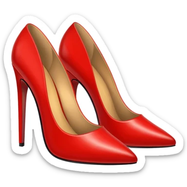 red high heels sticker