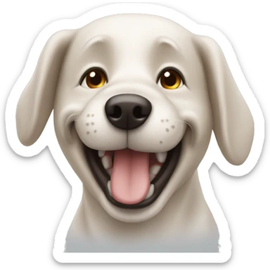 Happy dog sticker
