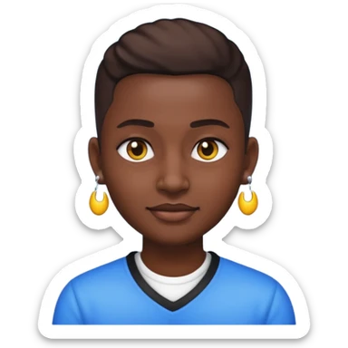 bookie fade stud emoji sticker