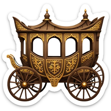 medieval carriages sticker