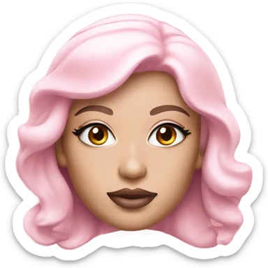 light pink makeup packaging  sticker