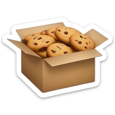box of cookies sticker