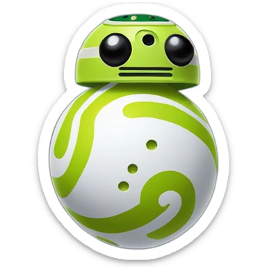 pickleball bb8 droid sticker