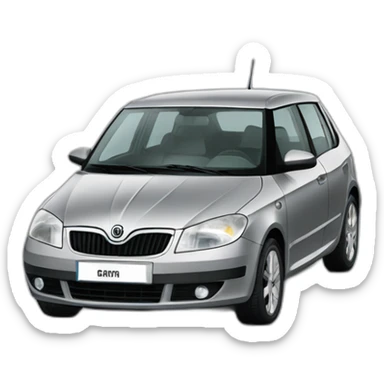 Grey skoda fabia 1 from 1997 sticker