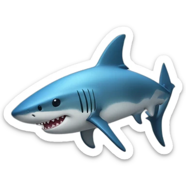 Un requin mignon sticker